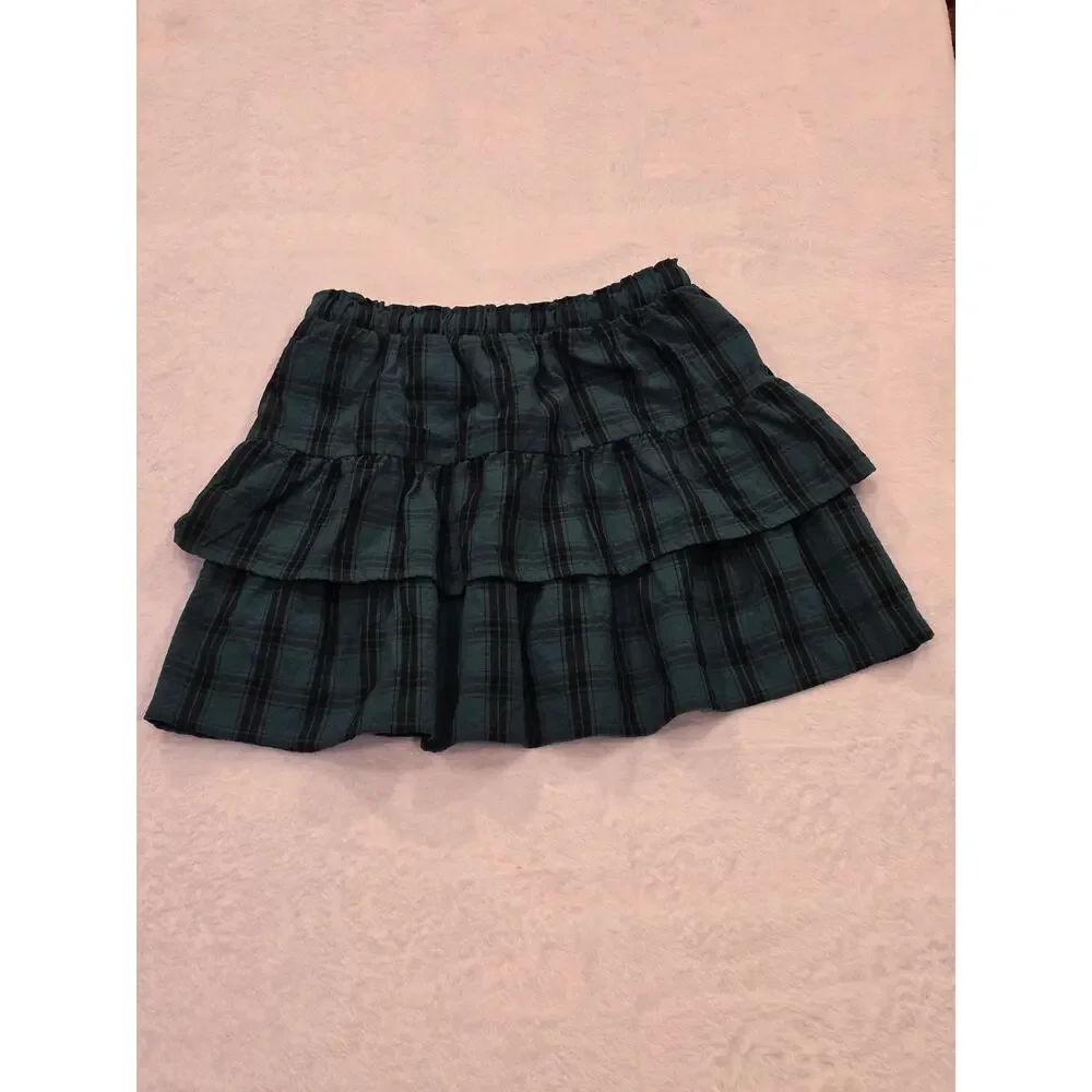 Cat & Jack Little Girls Skirt Plaid XL 14 NWOT